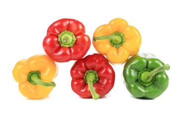 Colorful sweet pepper pyramid.