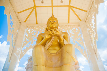 Big Buddha Statue with nice blue sky background