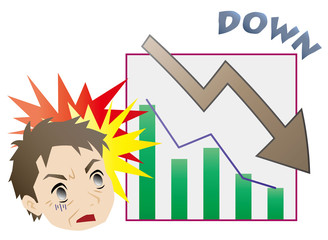 業績ダウンに驚く上司 　