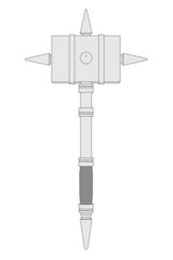 cartoon image of hammer weapon