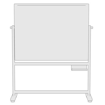 cartoon image of black board