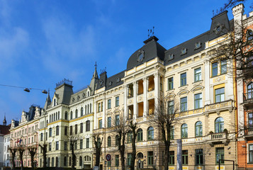 Fototapeta na wymiar Eelizabetes street in Riga, latvia