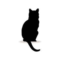 Form contour cat logo