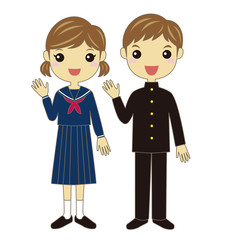 セーラー服・学ラン姿の学生