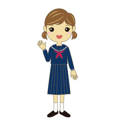 セーラー服の女子学生