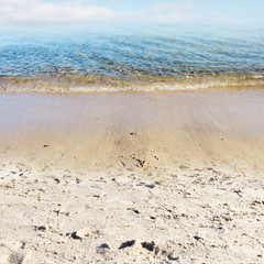 Sand beach water background