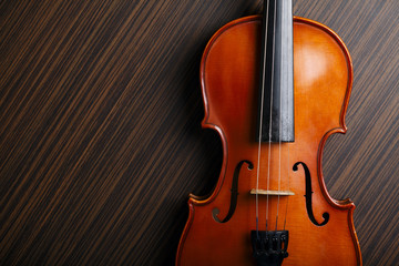 Fototapeta na wymiar aged handmade violin
