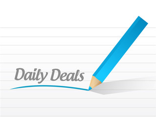 daily deals message illustration design
