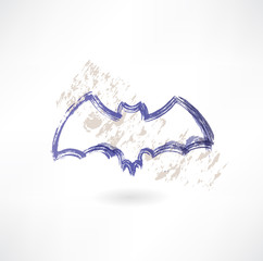 Bat grunge icon