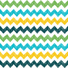 Seamless hand drawn zig zag pattern