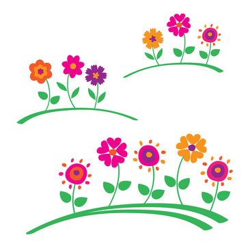 Spring flowers. Vector illustration.