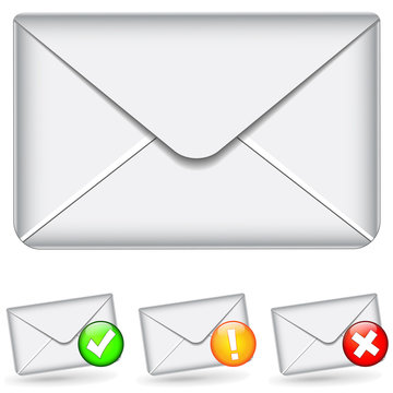set of email icons