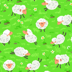 sheeps seamless - 61946972