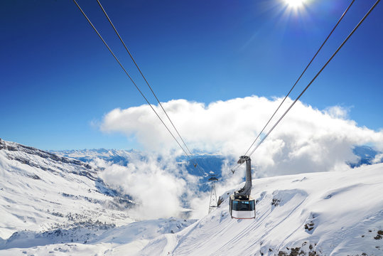 Luftseilbahn Skigebiet Flims