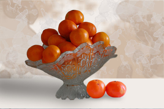 FRUTERO CON MANDARINAS