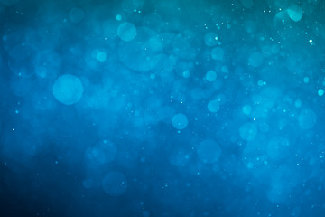 blue shiny bokeh background