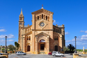 Fototapeta na wymiar katedra Ta Pinu, wyspie Gozo, Malta