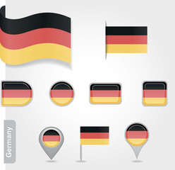 Germany icon set of flags