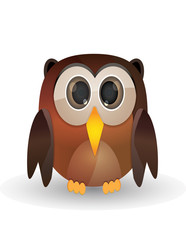 Brown owl cartoon