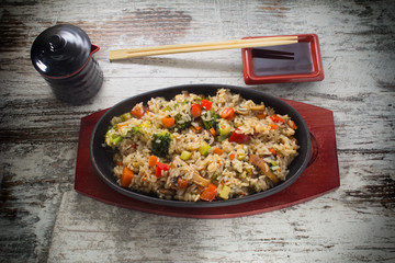 Thai rice with vegetables