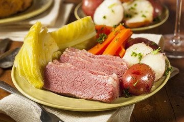 Homemade Corned Beef and Cabbage