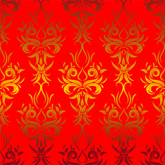 vector seamless backdrop. damask pattern. flower wallpaper