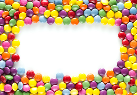 Frame of candies