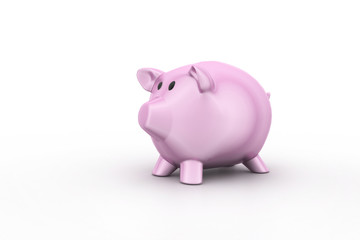 pink piggy bank, investment concept