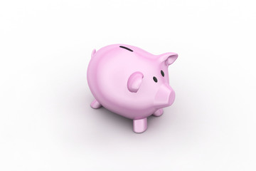 pink piggy bank, investment concept