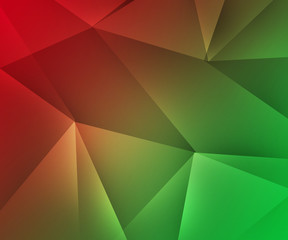 Fototapeta premium Red Green Polygon Backdrop