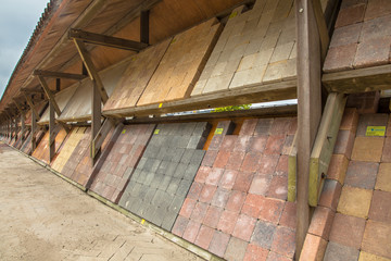 Cobblestone collection at a nursery garden market