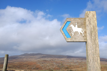 Bridleway sign.