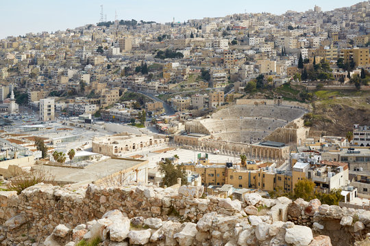 Roman theater in Amman, Jordan
