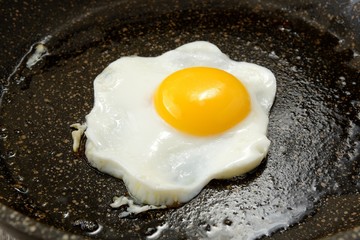 uovo all’ occhio di bue  nel tegame