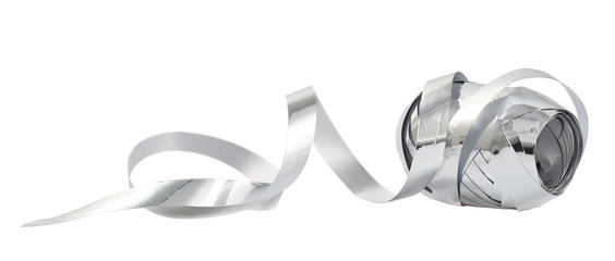 Decorational ribbon tape reel isolated