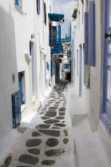 Backstreets of Mykonos,Greece