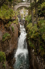 Pont d`Espagne Bridge in Cauterets, Pyrenees (France)