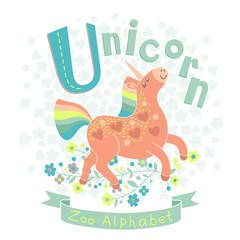 Letter U - Unicorn
