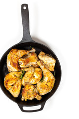 Roasted chicken thighs