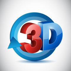 3d cycle sign illustration design