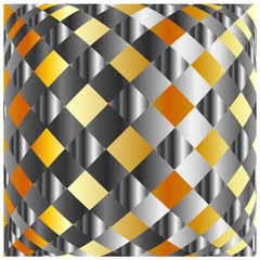 High grade gold chequered background