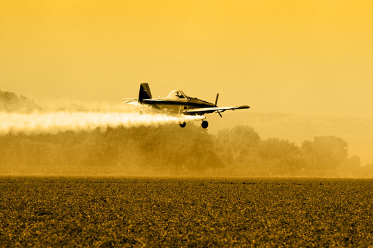 Crop Duster Silhouette