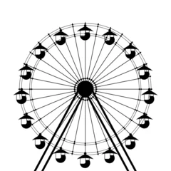 Deurstickers Ferris wheel icon © Richard Laschon