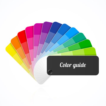 Color palette guide, fan, catalogue