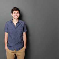 Portrait of a handsome young man smiling