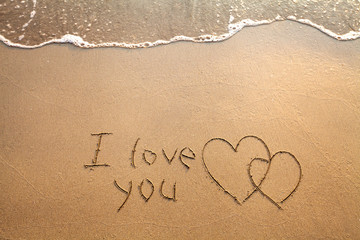 Valentine's day card, I Love You