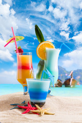 Cocktail and Long tailed boat in Thailand