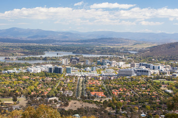 View over Canberra CBD - obrazy, fototapety, plakaty