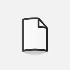 realistic design element: paper, a4