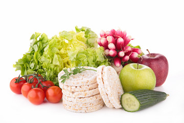 rice cake and vegetables